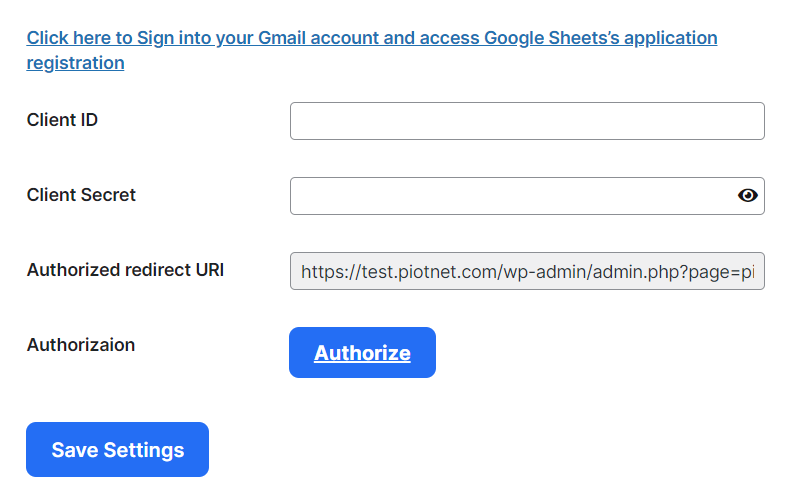 google sheets connector integration