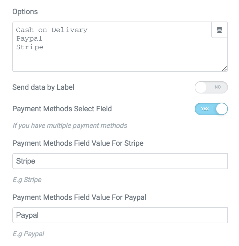 stripe payment piotnet for elementor