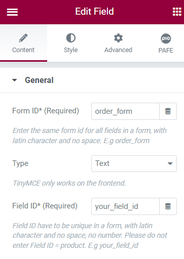 pafe form builder 2