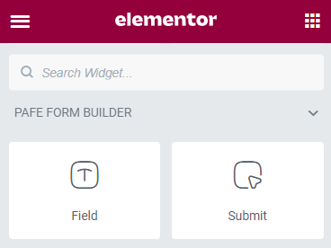pafe form builder field and submit